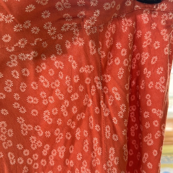 Pumpkin Ditzy Flower Skirt - Picture 3 of 5